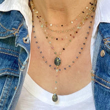 Load image into Gallery viewer, Gemstone Necklace Rosary Style