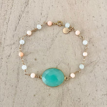 Load image into Gallery viewer, Coral Bracelet Aqua