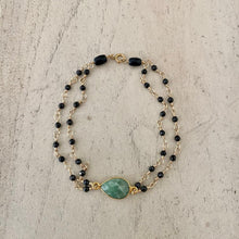 Load image into Gallery viewer, Black Spinel with Emerald