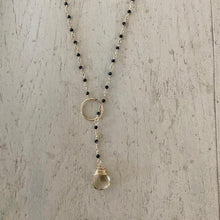 Load image into Gallery viewer, Black Spinel Necklace - Lemon