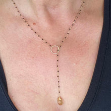 Load image into Gallery viewer, Black Spinel Necklace - Lemon