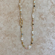 Load image into Gallery viewer, Mixed Gemstone Necklace Infinity