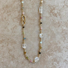 Load image into Gallery viewer, Mixed Gemstone Necklace Infinity