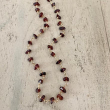 Load image into Gallery viewer, Garnet Chip Necklace - Scarlet