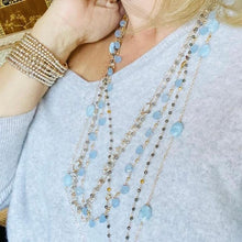 Load image into Gallery viewer, Blue Chalcedony Necklace - Positano
