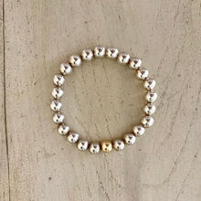 Load image into Gallery viewer, Silver Bead Bracelet Classic