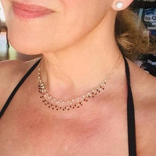 Load image into Gallery viewer, Gemstone Cluster Necklace - Boho