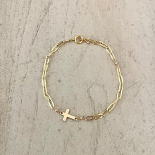 Load image into Gallery viewer, GOLD CROSS BRACELET CARRIE
