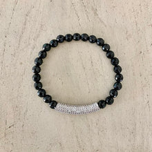 Load image into Gallery viewer, BLACK ONYX PAVE BAR MECCA
