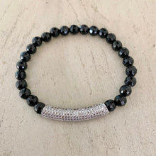 Load image into Gallery viewer, Black Onyx with Pave Bar