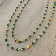 Load image into Gallery viewer, Long Gemstone Necklace - Dana