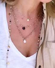 Load image into Gallery viewer, Gemstone Coin Necklace - Grecia