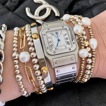 Load image into Gallery viewer, Hematite Bracelet with Pearl