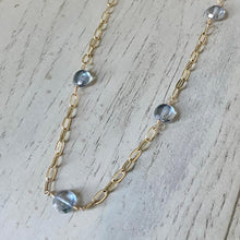 Load image into Gallery viewer, Gold Necklace with Topaz