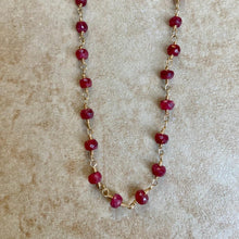 Load image into Gallery viewer, Gemstone Necklace Rosary Style