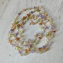 Load image into Gallery viewer, Gemstone Necklace Rosary Style