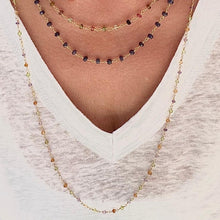 Load image into Gallery viewer, Gemstone Necklace Rosary Style