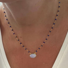 Load image into Gallery viewer, Lapis Necklace with Opalite