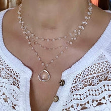 Load image into Gallery viewer, Cubic Zirconia Beads Necklace with Crystal