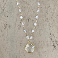 Load image into Gallery viewer, Cubic Zirconia Beads Necklace with Crystal