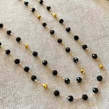 Load image into Gallery viewer, Black Spinel Necklace - Dodi