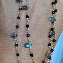Load image into Gallery viewer, Black Spinel Necklace - Dodi