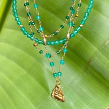Load image into Gallery viewer, Onyx Necklace with Buddha