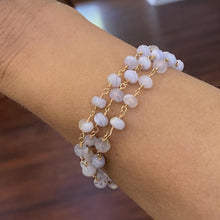 Load image into Gallery viewer, Long Blue Lace Agate Necklace