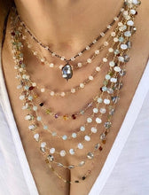 Load image into Gallery viewer, Long Blue Lace Agate Necklace