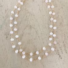 Load image into Gallery viewer, Long Rose Quartz Necklace