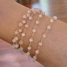 Load image into Gallery viewer, Long Rose Quartz Necklace