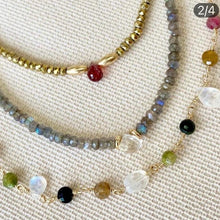 Load image into Gallery viewer, Labradorite Necklace with Crystal