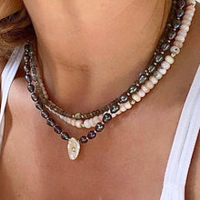 Load image into Gallery viewer, Labradorite Coin Necklace