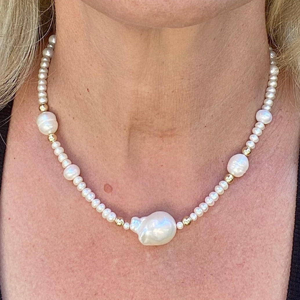 Baroque Pearl Necklace - Sissi – POSHMIRA