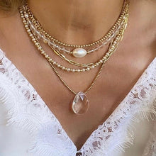 Load image into Gallery viewer, Crystal Gold Necklace - Kali