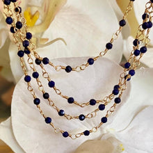 Load image into Gallery viewer, Lapis Necklace / Wrap Bracelet