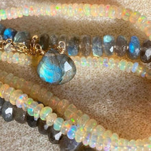 Load image into Gallery viewer, Labradorite Gold Necklace - Aurora