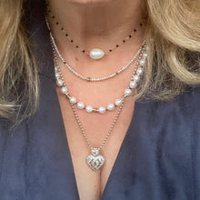 Load image into Gallery viewer, Grey Pearl Necklace - Gigi