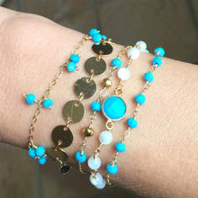 Load image into Gallery viewer, Mother of Pearl Clover Bracelet