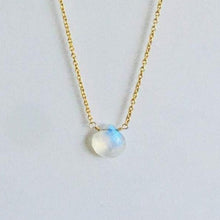 Load image into Gallery viewer, Gold Necklace with Moonstone