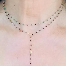 Load image into Gallery viewer, Tiny Black Spinel Beads Necklace - Osha