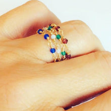 Load image into Gallery viewer, Beaded Gemstone Ring - Bonbon