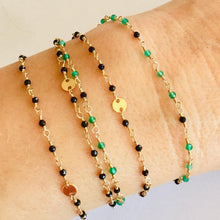 Load image into Gallery viewer, Tiny Black Spinel Beads Necklace - Osha