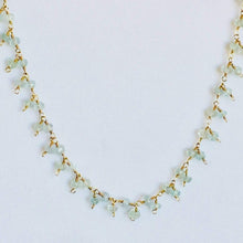 Load image into Gallery viewer, Aquamarine Cluster Necklace - Nice