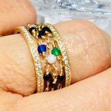 Load image into Gallery viewer, Beaded Gemstone Ring - Bonbon