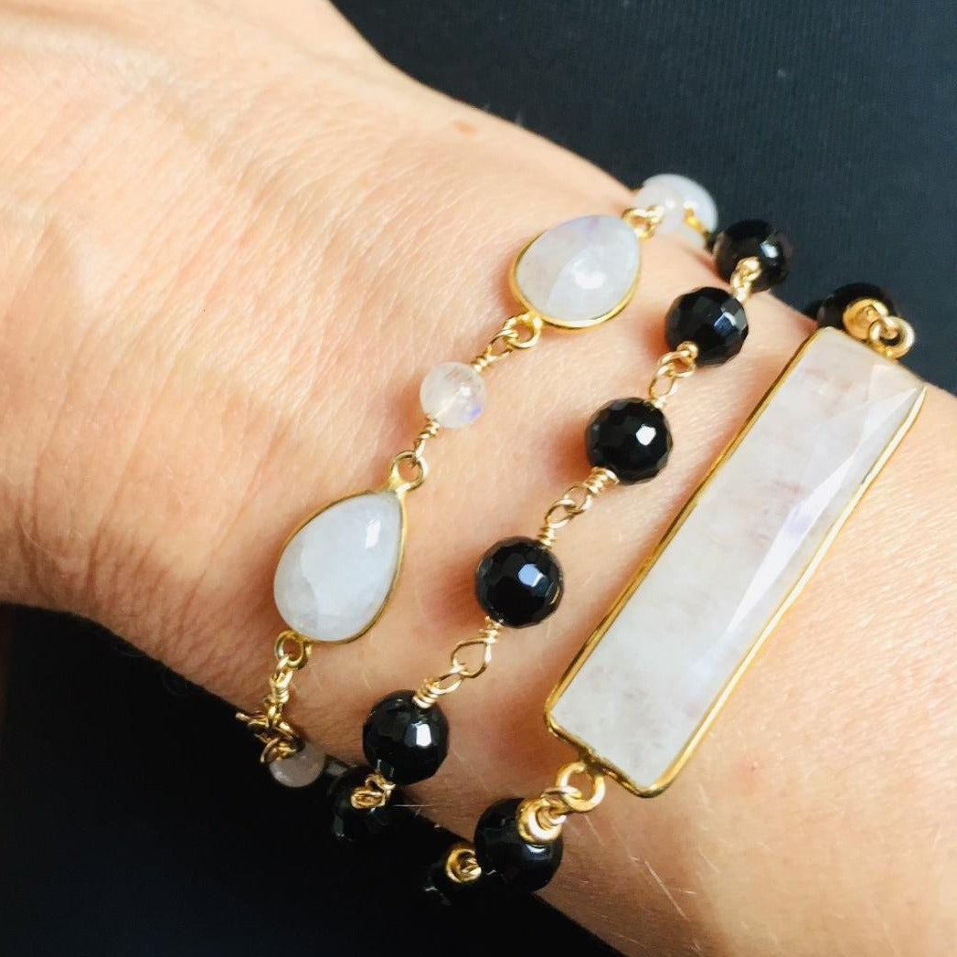 14KGF blackonyx pearl pierce[kgf3621]        