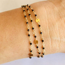 Load image into Gallery viewer, Tiny Black Spinel Beads Necklace - Osha