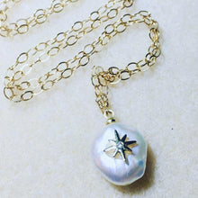Load image into Gallery viewer, Gold Necklace with Pearl Drop - Florence