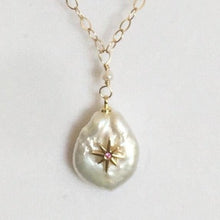 Load image into Gallery viewer, Gold Necklace with Pearl Drop - Florence