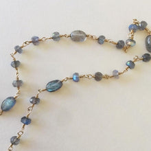 Load image into Gallery viewer, Labradorite Toggle Necklace